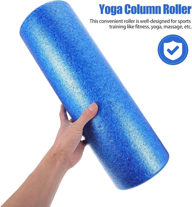 Totority Epp Foam Roller 45x15cm Blue for Muscle Relaxation Deep Tissue Massage - Image 3